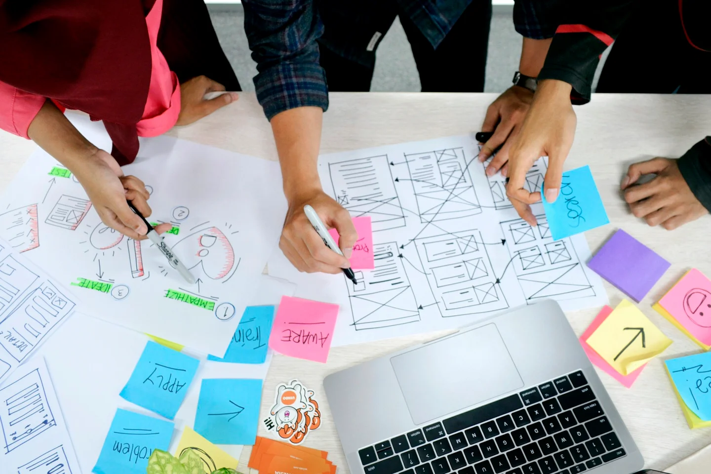 App design and software development workspace — visual atmosphere