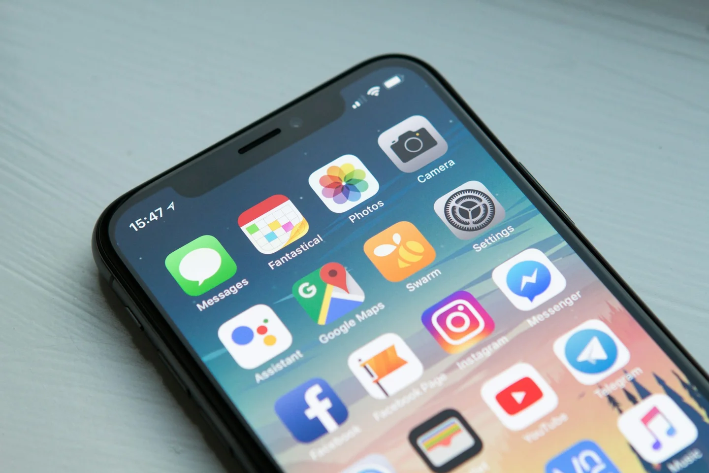 Mobile app interface — visual atmosphere